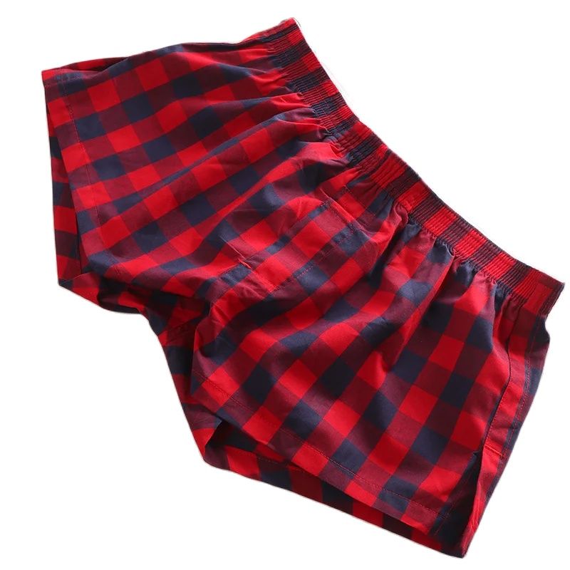 Boxer Brief Pack Cotton - SEOBEAN メンズ セクシー コットン チェック柄 ショーツ