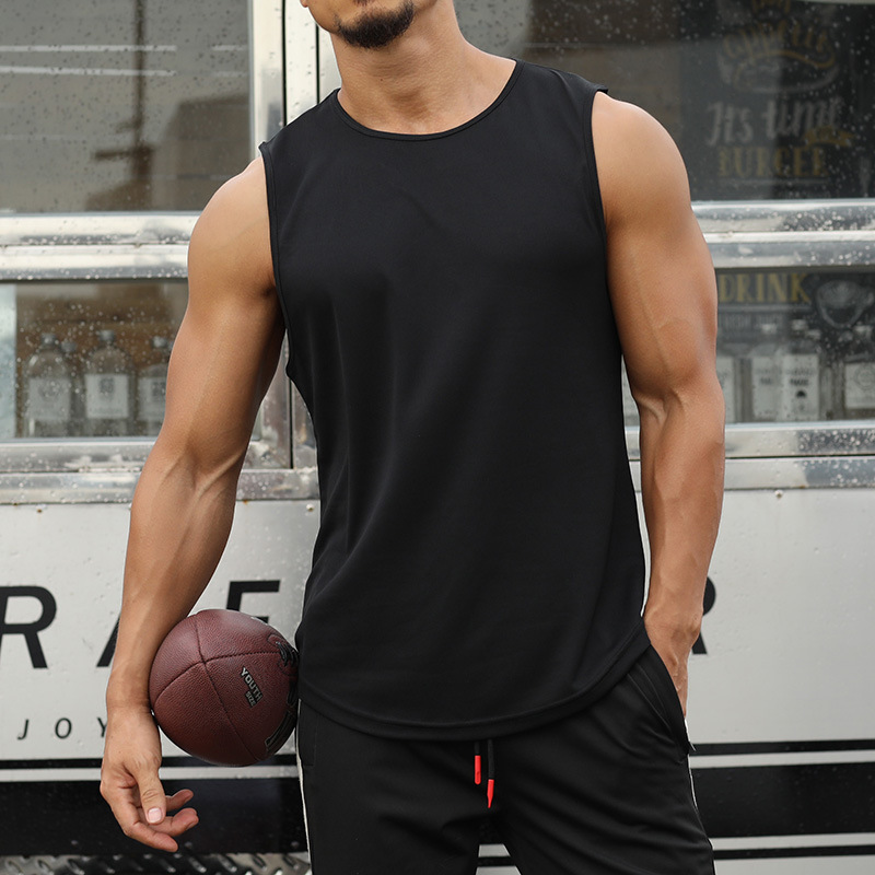 Sleeveless Undershirt - メンズジムタンクトップフィットネスノースリーブランニングスポーツ Tシャツ男性速乾性トレーニングボディービルジム Tシャツ男性男性ベスト