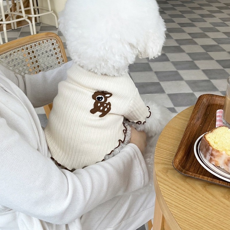 Sleeveless Undershirt - 子犬用ベスト 夏 2026 犬服 猫犬用女の子用衣装 チワワ