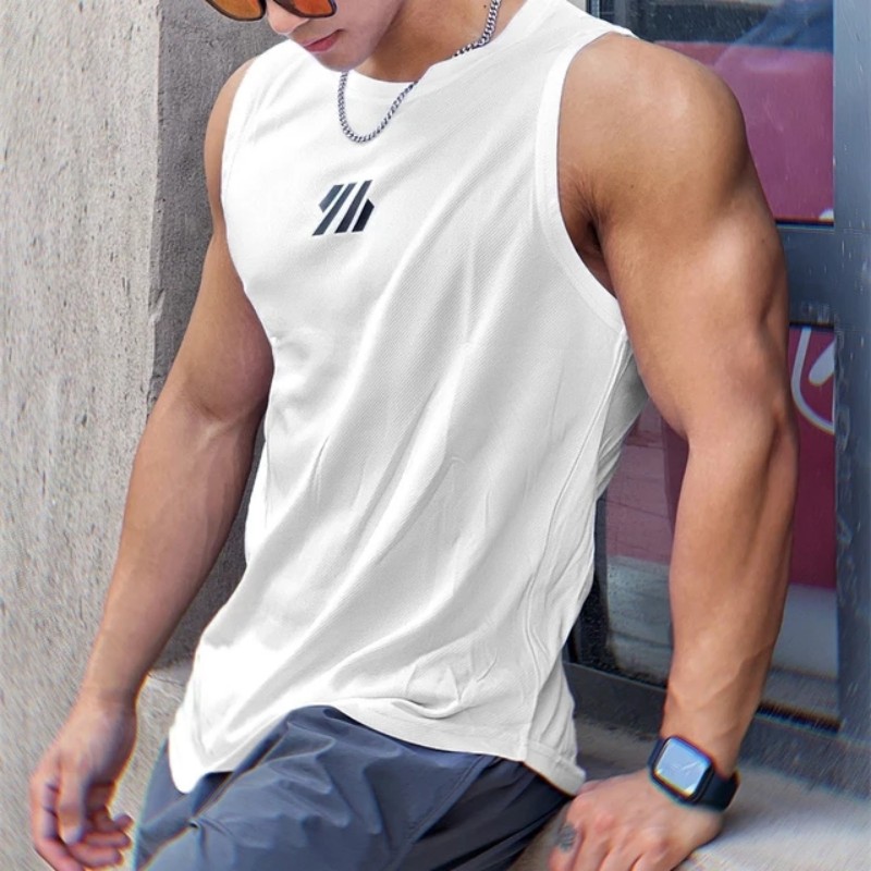 2025年最新夏用ジムベスト 高品質メッシュシャツ ノースリ - Sleeveless Undershirt のレビューと価格