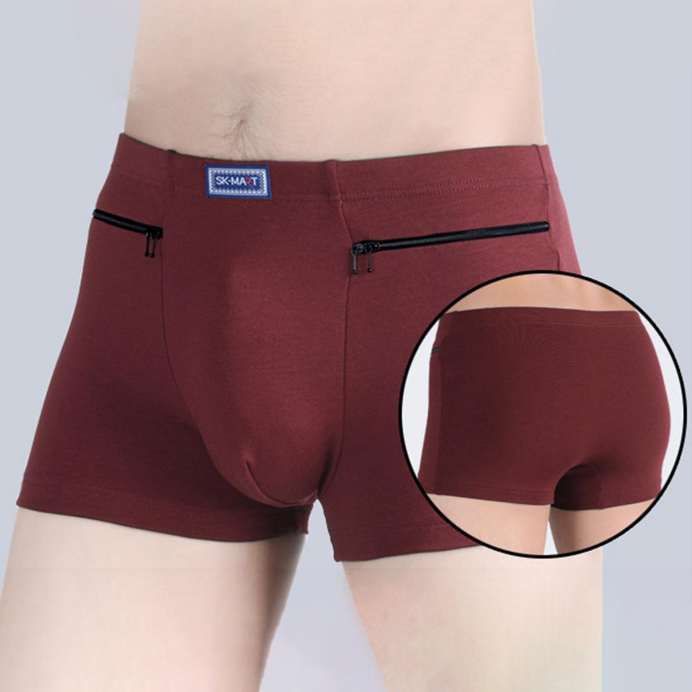 男性のポケット下着盗難防止ブリーフボクサーパンティーシームレ - Boxer Brief Pack Cotton のレビューと価格