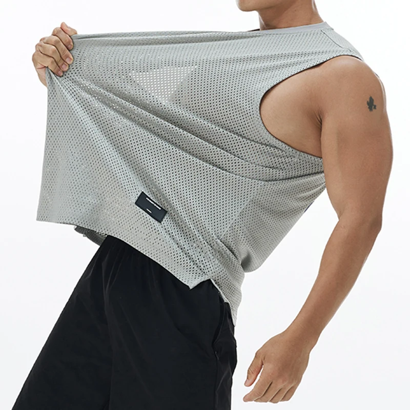 メンズルーズスポーツベスト,バスケットボール,フィットネス, - Sleeveless Undershirt のレビューと価格