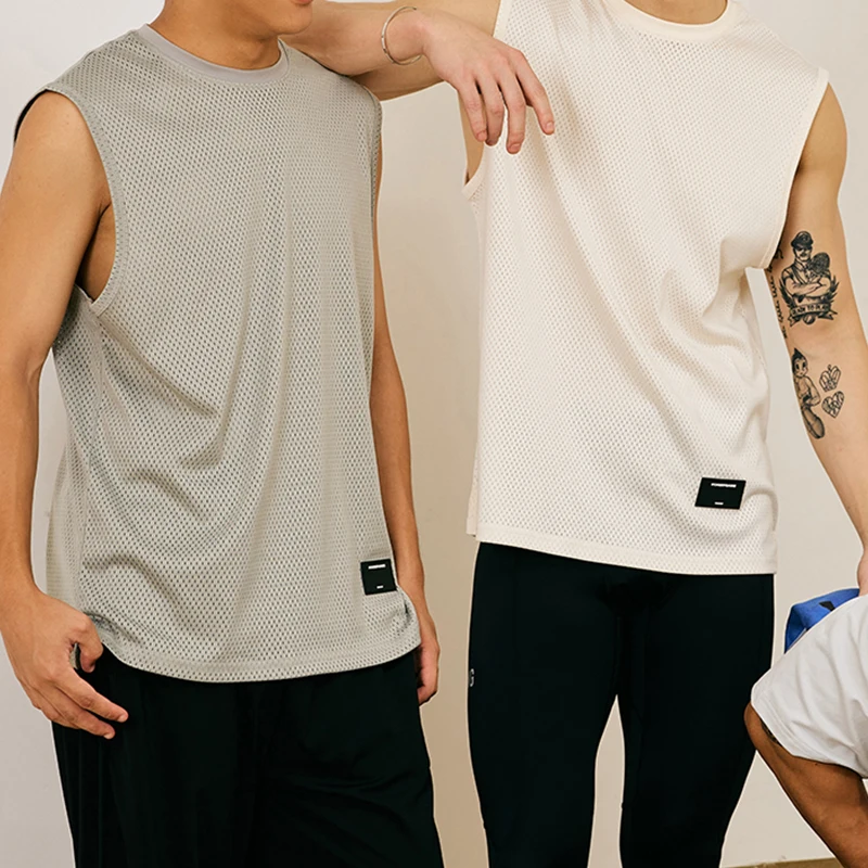 メンズルーズスポーツベスト,バスケットボール,フィットネス, - Sleeveless Undershirt のレビューと価格