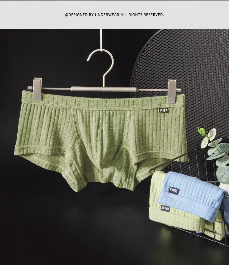 男性用コットンショートボクサーブリーフローウエストUレイズド - Boxer Brief Pack Cotton のレビューと価格