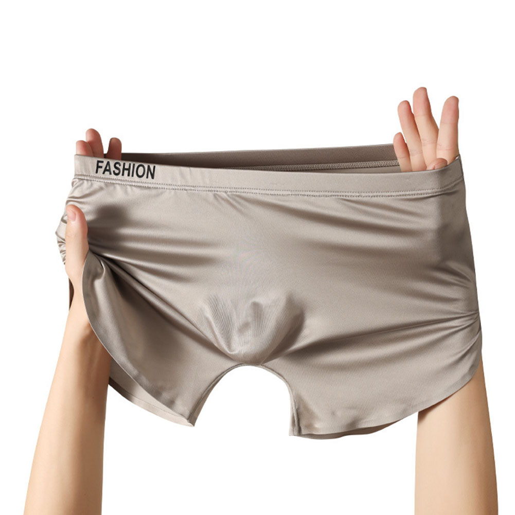 日常着用アイスシルクトランクス男性下着日常使用通気性 U 凸 - Trunk Breathable Men のレビューと価格