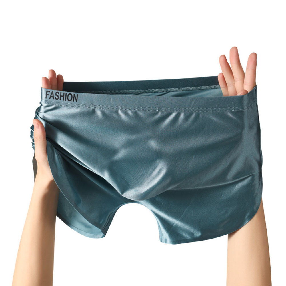 日常着用アイスシルクトランクス男性下着日常使用通気性 U 凸 - Trunk Breathable Men のレビューと価格