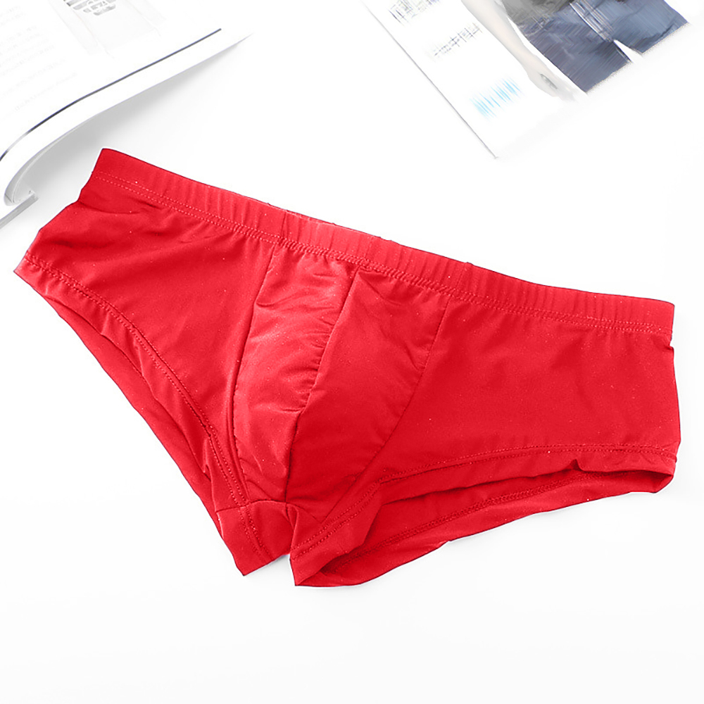 アイスシルク下着ボクサーブリーフ通気性バルジポーチショーツロ - Trunk Breathable Men のレビューと価格