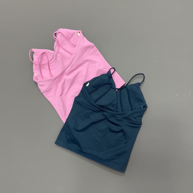 スポーツタンクトップ女性スリムボディシェイピングヨガホルター - Suspender Tank Top のレビューと価格