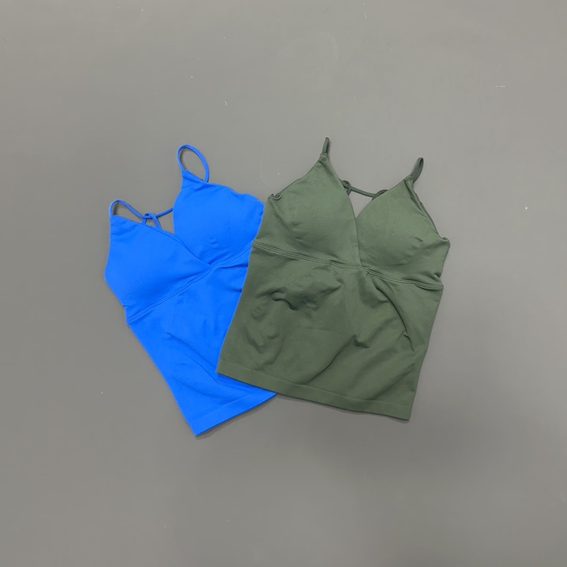 スポーツタンクトップ女性スリムボディシェイピングヨガホルター - Suspender Tank Top のレビューと価格