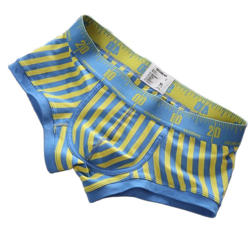 新しいストライプボクサーブリーフメンズ快適な下着通気性のある - Boxer Brief Pack Cotton のレビューと価格