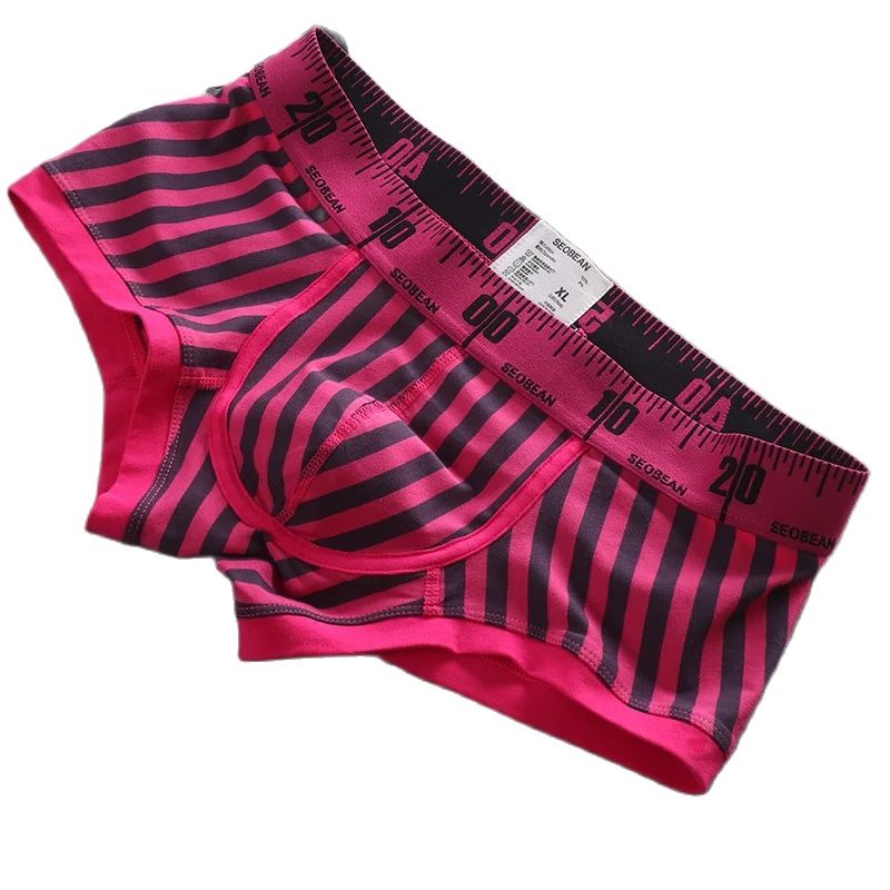新しいストライプボクサーブリーフメンズ快適な下着通気性のある - Boxer Brief Pack Cotton のレビューと価格